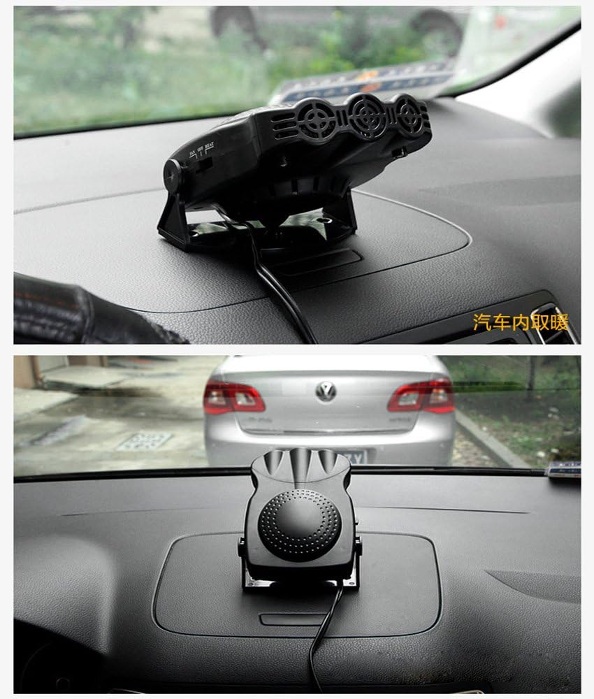 12V 150W Car Vehicle Cooling Fan Hot Warm Heater Windscreen Demister Defroster 2 in1 Portable Auto Car Van Heater(Red) : Electronics