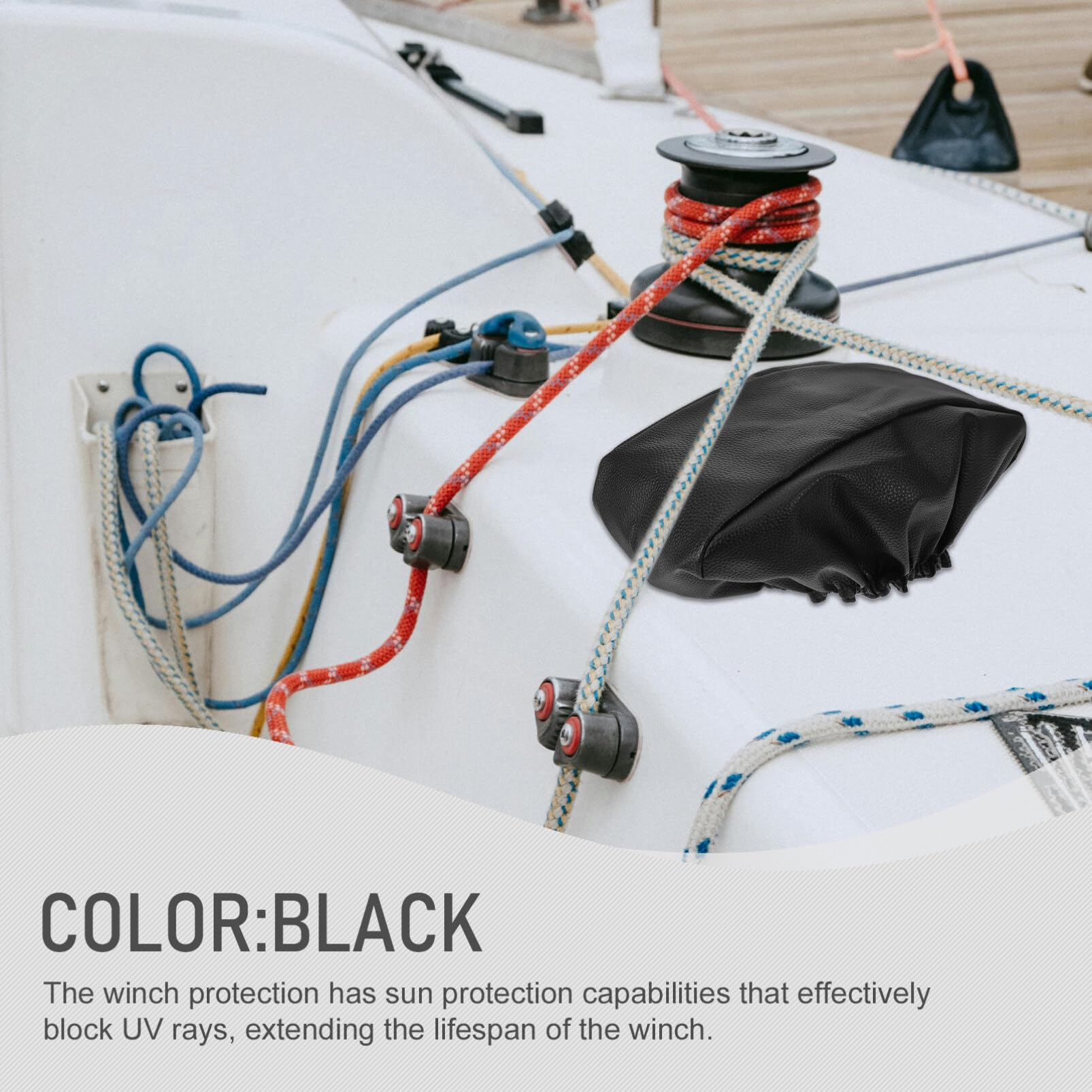 SOLUSTRE Hail Proof Truck Cover Winch Waterproof Cover Winch Cover Winch Protection Cover Heavy Duty Winch Cover Winch Accessories