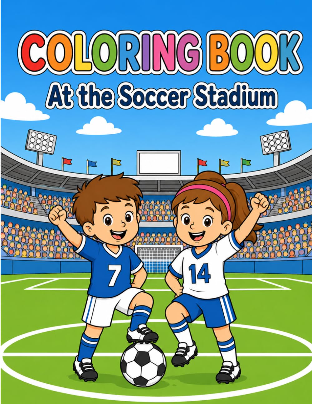 Coloring Book - In the Soccer Stadium