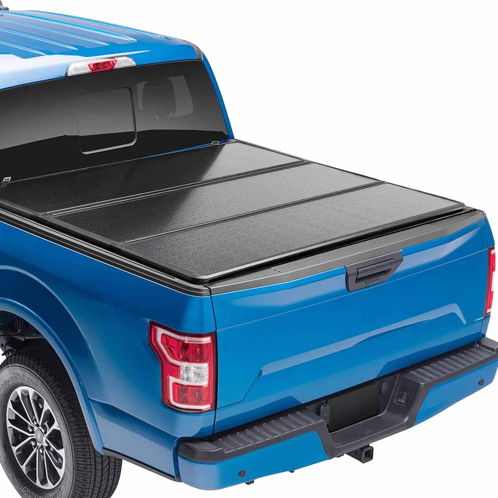 ILONPA 5 Ft Hard Tri-Fold Tonneau Cover