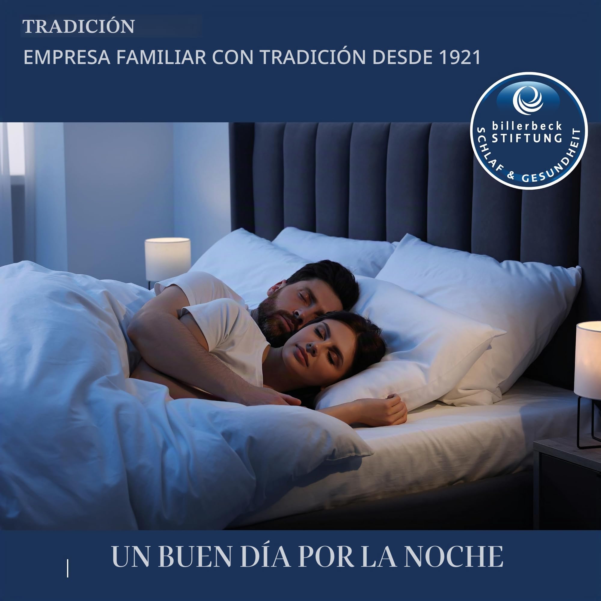 billerbeck S20 - Almohada Cervical de látex, 40 x 80 cm