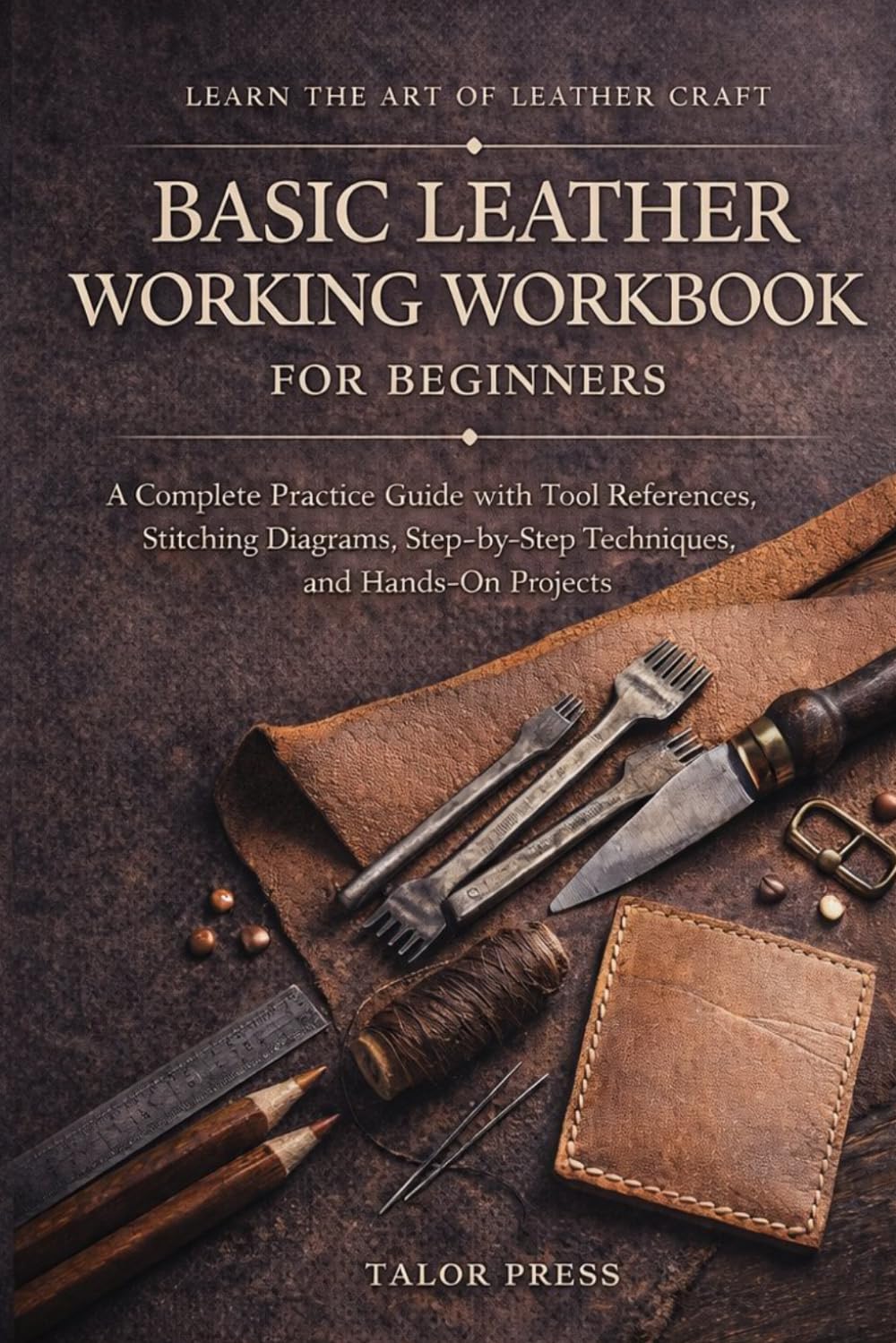 Basic Leather Working Workbook for Beginners: A Complete Practice Guide with Tool References Stitching Diagrams Step-by-Step Techniques and Hands-On Projects