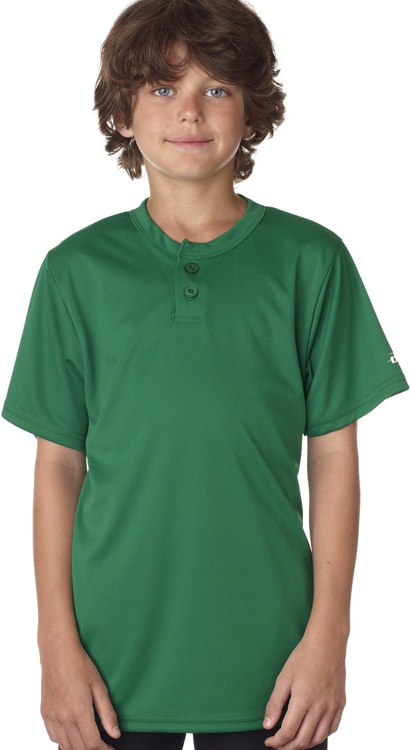 Badger B-Core Youth Placket Jersey XL Kelly