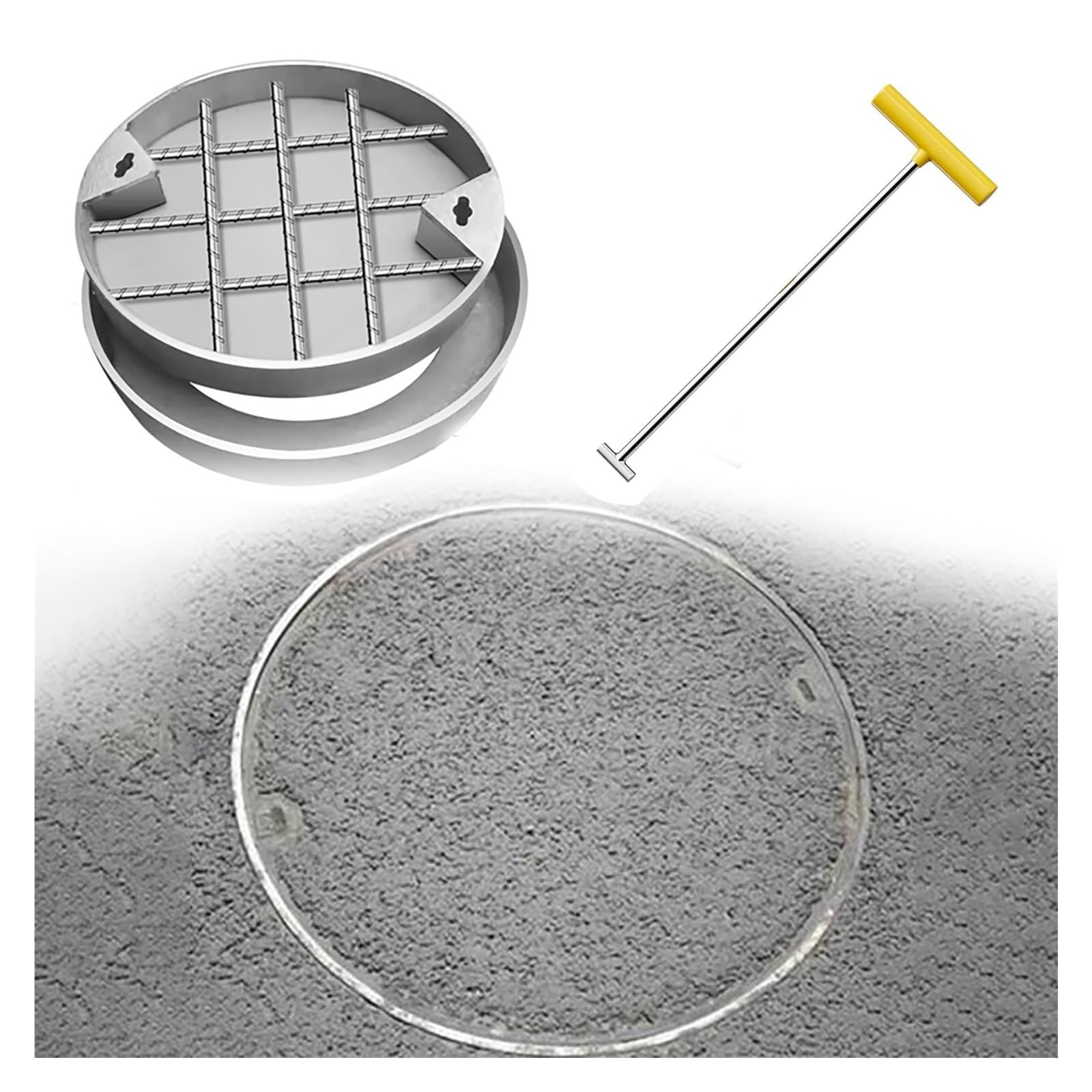 Tapa de alcantarilla empotrada de acero inoxidable para un jardín y patio impecables