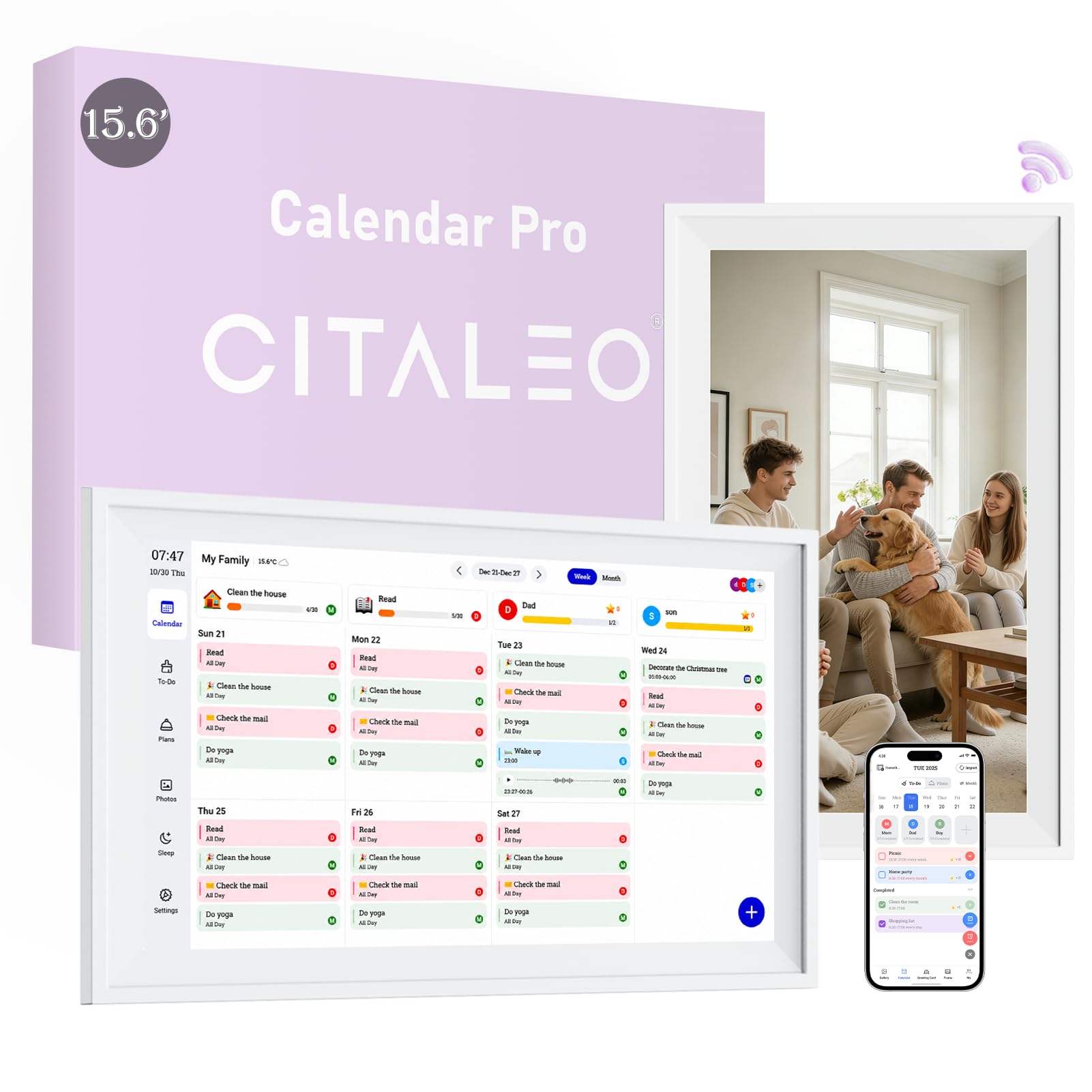 Digitaler Kalender Wand-Touchscreen, keine Abonnementgebühren, 39,6