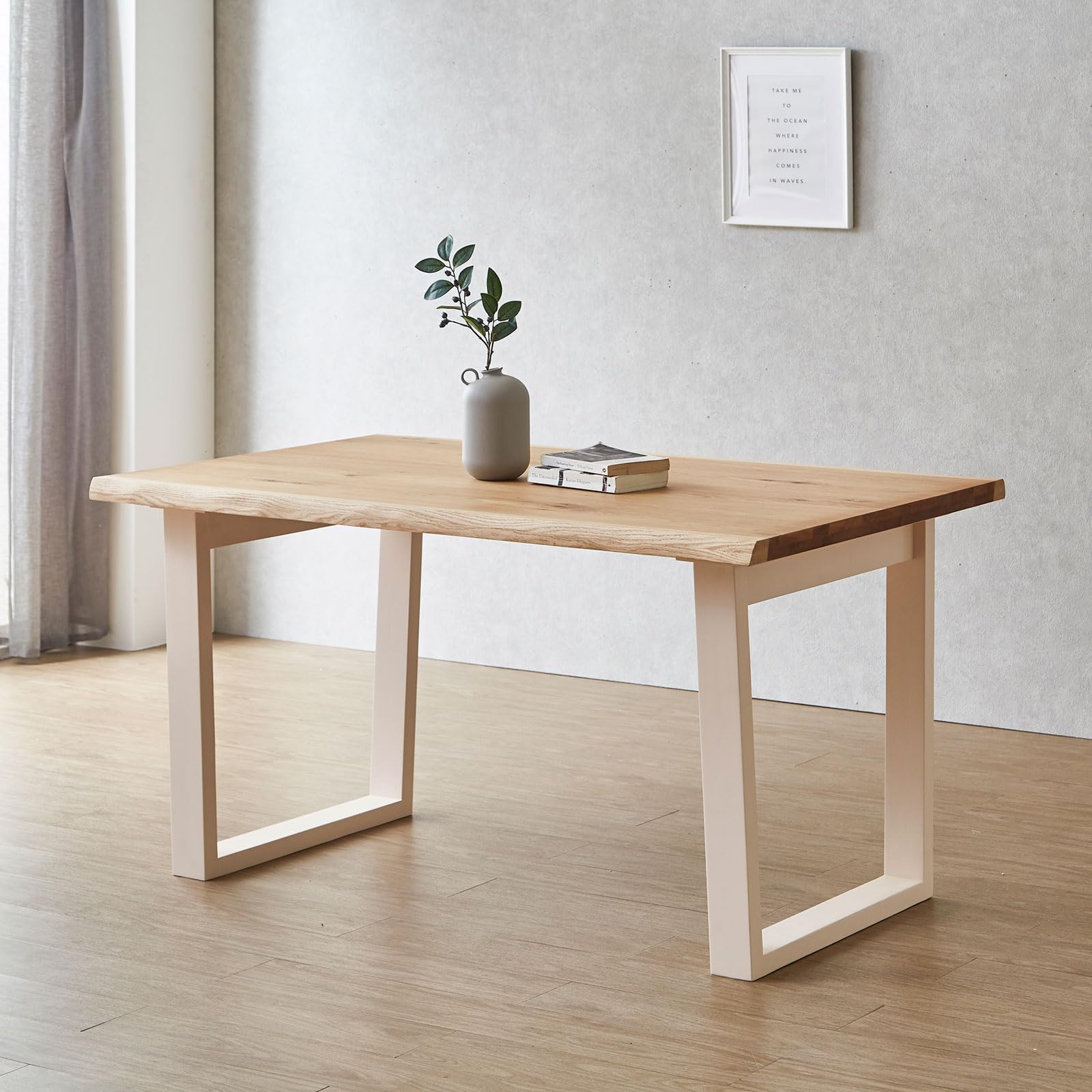 Amazon.co.jp: KAGUCOCO テーブル単品 [天工 幅155cm 天板オーク