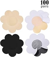 Vista 2 de 100 pares de fundas para pezones con pétalos autoadhesivos desechables.
