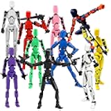 T13 Action Figure Set, 10PCS Robot 3D Printed Toys Lucky Titan 13 Action Figure with Multiple Accessories, Dummy 13 Multi-Jointed Movable, Gifts for Boys and Girls (Requires Assembly)