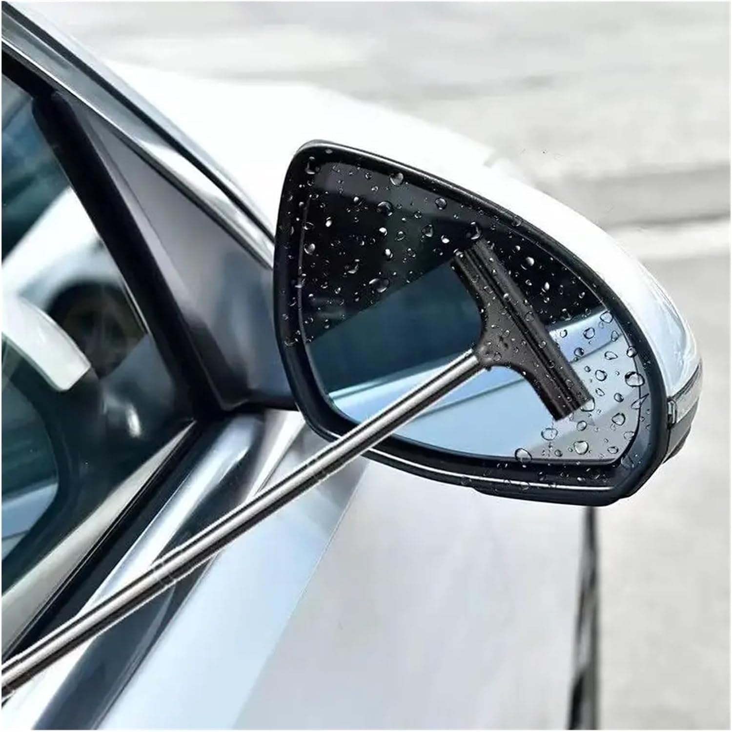 Mini Wiper for Car Side Mirror 4PC car Rearview Mirror Wiper can be Extended up to 100cm/39.37in Cleaning Tool, Compact and Convenient(Orange)
