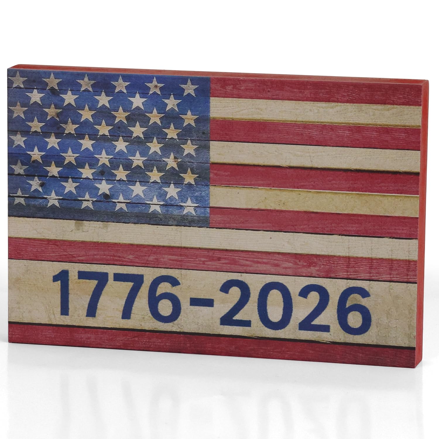Amazon.com: 250 Years American 4th of July Patriotic Wooden Flag