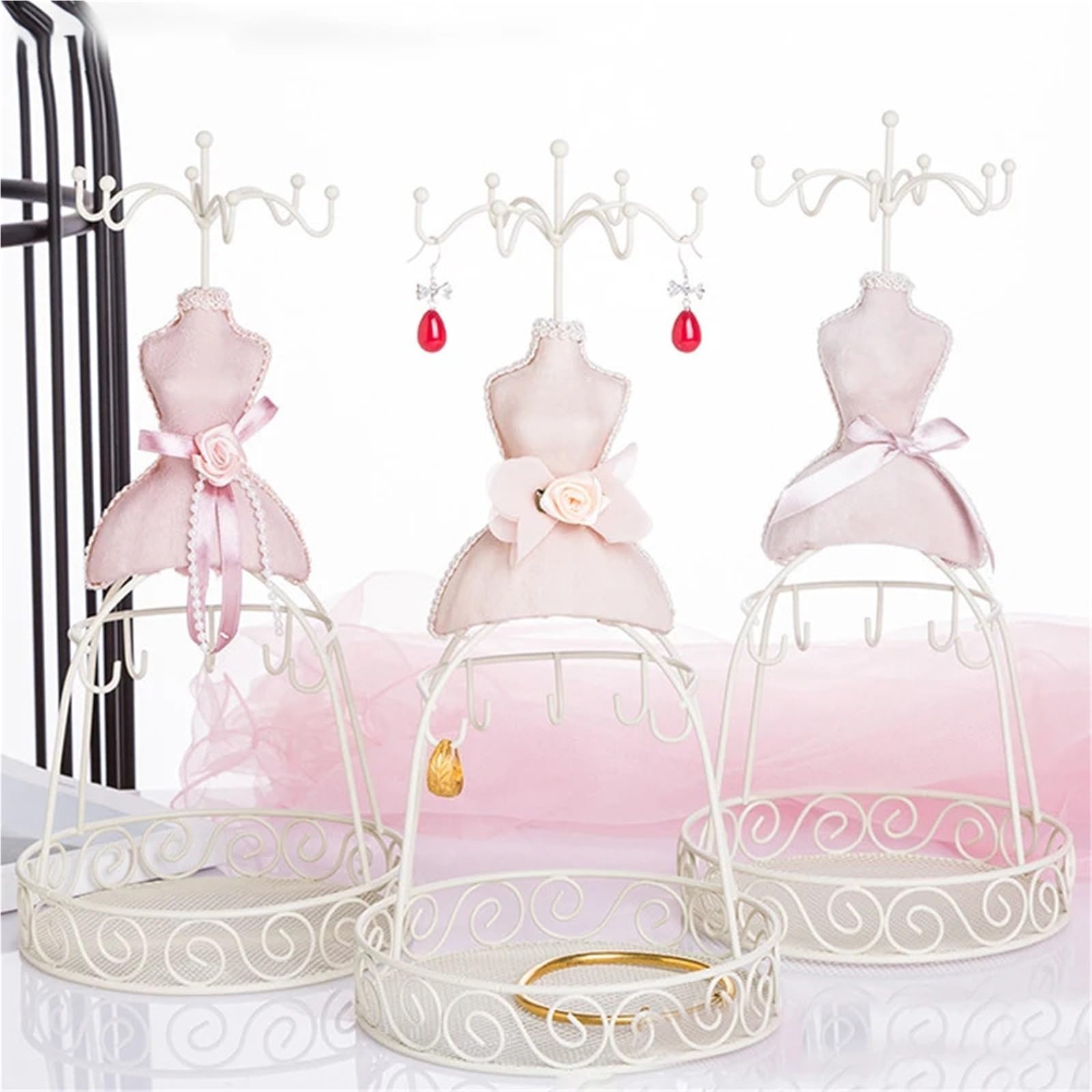 Soporte De Joyería Arte Del Hierro Estilo Princesa