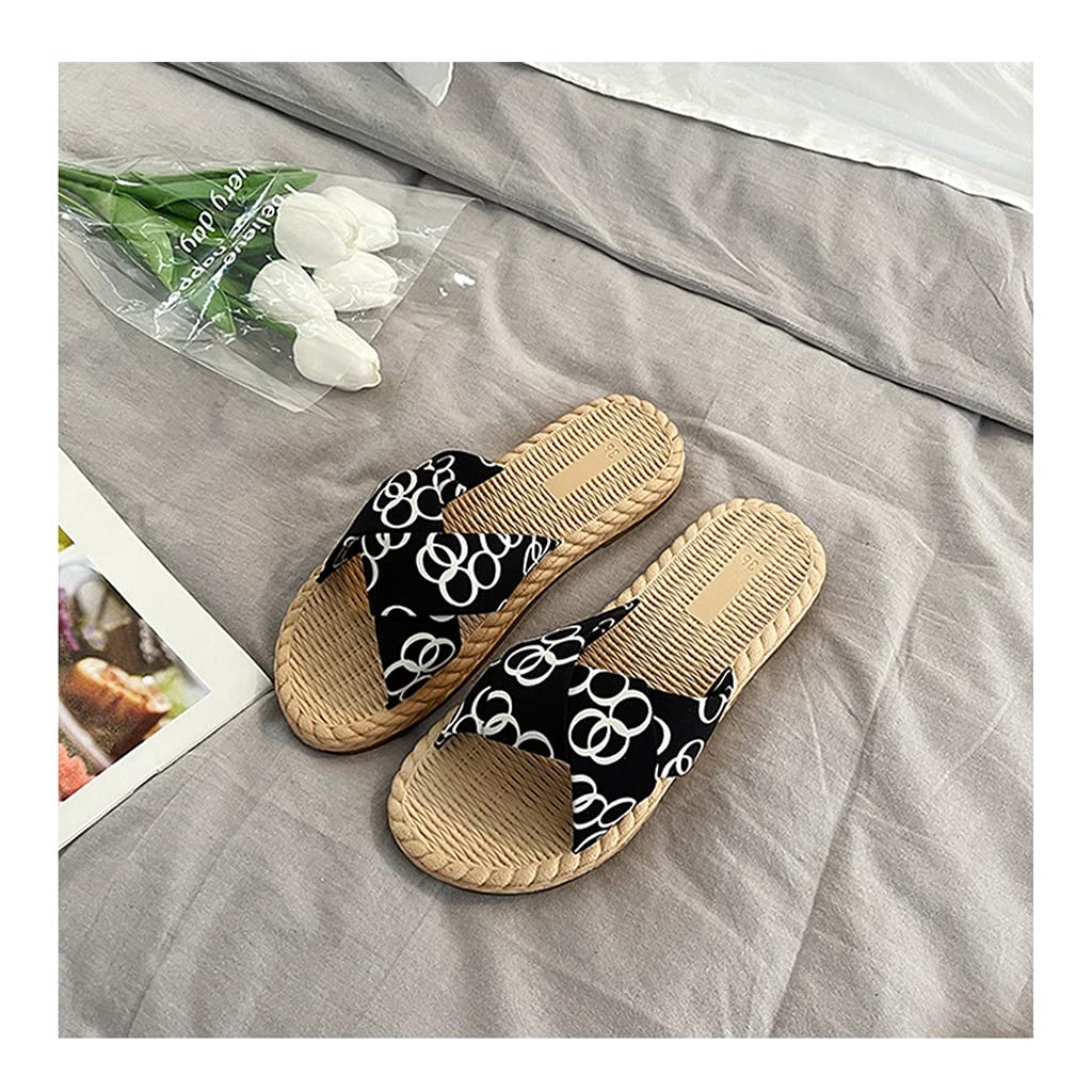 Sandalias con Plataforma para Mujer, Sandalias Informales sin Cordones para Verano, cómodas Sandalias con Punta Abierta para Zapatos de Playa de Verano, Zapatillas sin Cordones para Interiores y