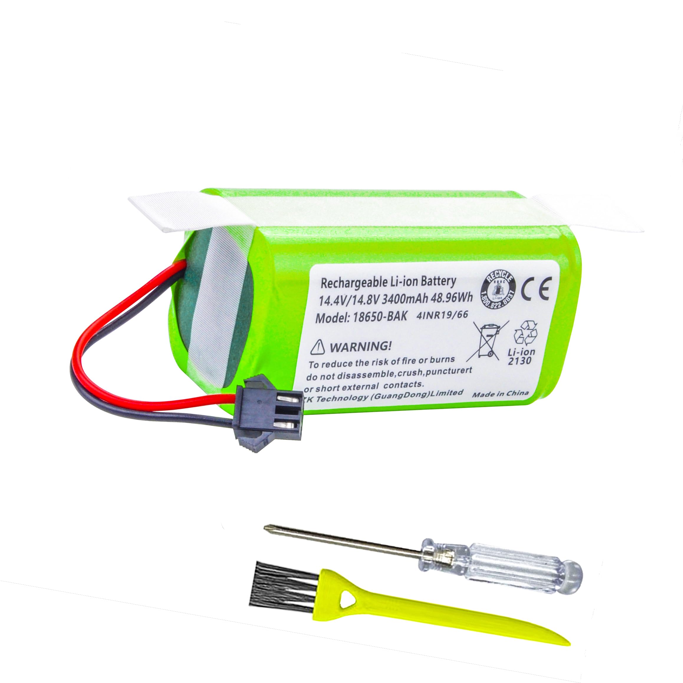 ANCBD New Replacement Battery for Proscenic 850T 850P Neatsvor X500 X520 X600 Ultenic D5/ D5S Pro Series Robot Vacuum Cleaner 14.4V 3400mAh