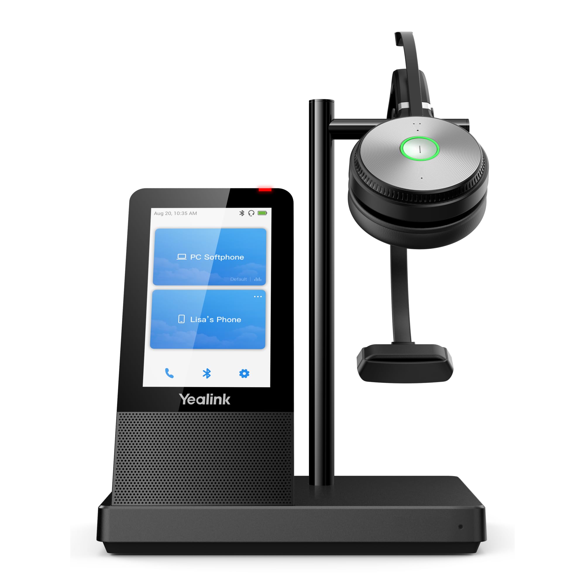 Yealink WH66 Mono UC Systèmes de conférences Audio personnelle sans Fil Arceau Bureau/Centre d'appels USB Type-A Bluet