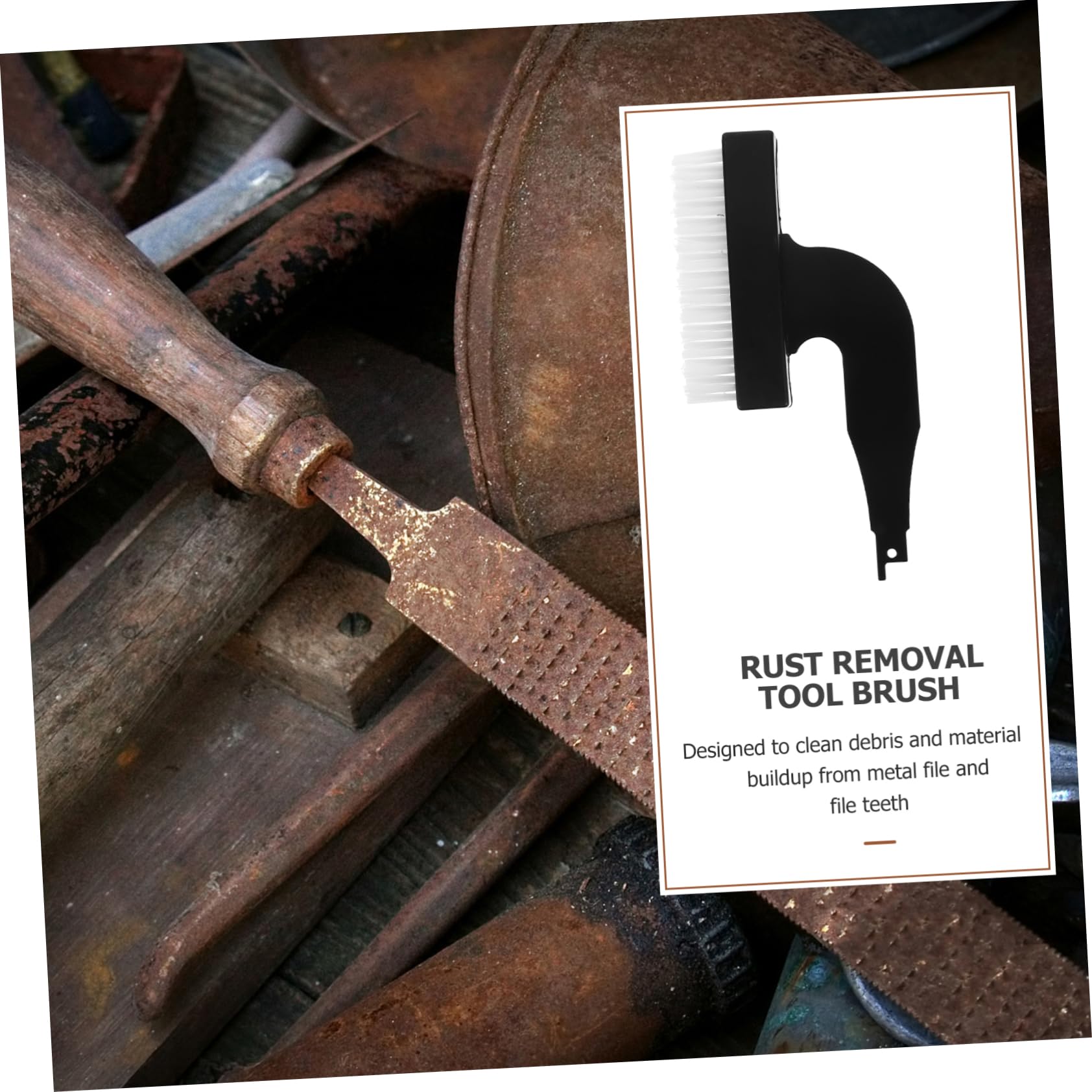 Unomor Saber Saw Brush Attachment Wire Brush for Rust Removal Sanding Steel Brush Dry Tool Cleaning Cleaner Electric Rust Brush Saber Saw Attachment Rust Abrasive Removing Brush Nylon