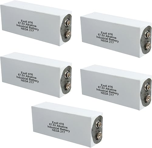 Exell Battery 5pc 416A Alcalino 67.5V Batería NEDA 217, A416, ER-416