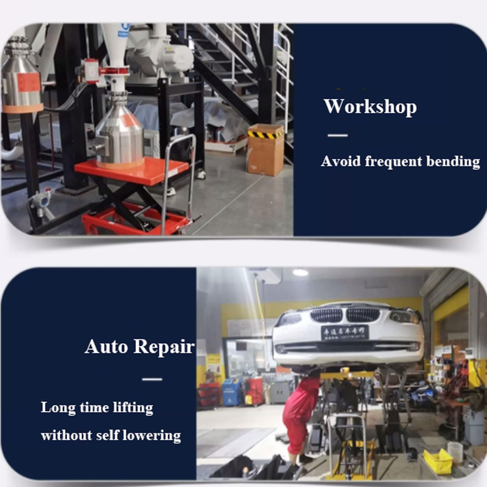 Heavy Du Elektrischer hydraulischer Hubwagen, Le Hebetisch, Einzel-/Doppelscheren-Design, 0,7–1,5 m höhenverstellbar, ideal für Lager und Worhop