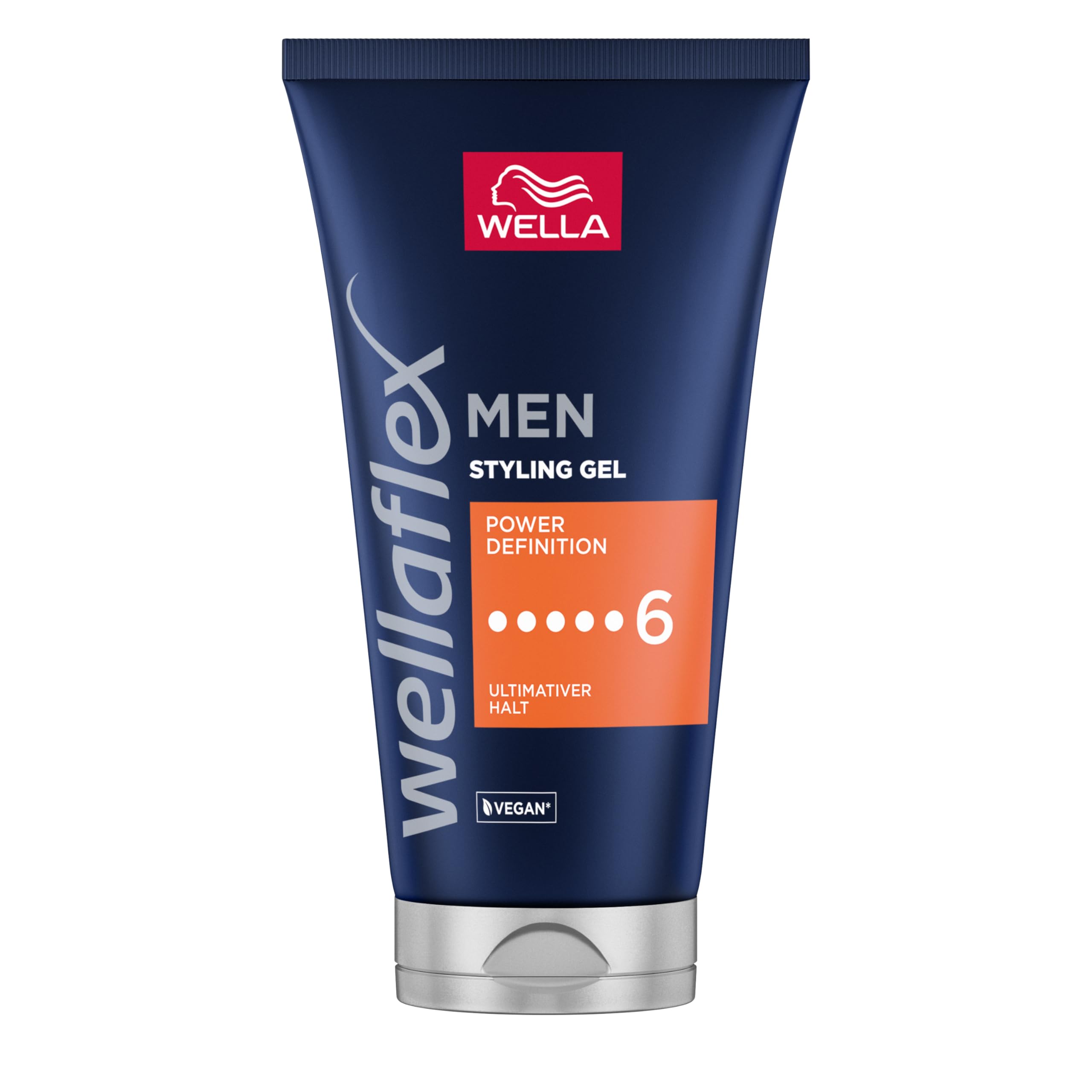 Wellaflex Men Power Definition Gel | Ultimativer Halt Styling Haargel | Veganes Haargel | Dermatologisch getestet & frei von Silikonen | 150ml