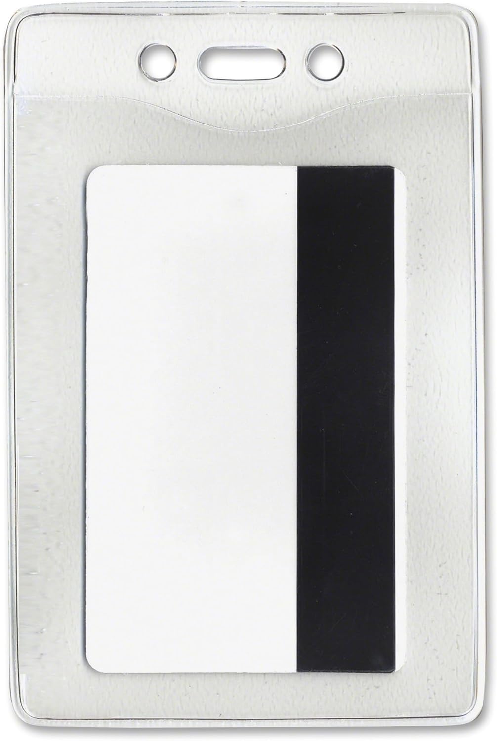 Advantus 75419 Security ID Badge Holder, Vertical, 3 3/8w x 4 1/4h, Clear, 50/Box
