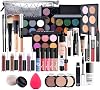Professional Makeup Set,MKNZOME Cosmetic Make Up Starter Kit With Storage Bag Portable Travel Make Up Palette Birthday Xmas Gift Set Full Sizes Eyeshadow Foundation Lip Gloss for Teenage & Adults