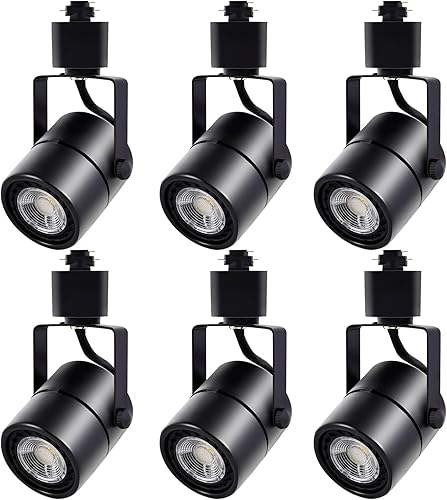 Cabezales de iluminación LED de pista, regulables de 15 W H, cabezales de iluminación de riel de 3000 K4000 K5000 K CRI90+ con ángulo de inclinación