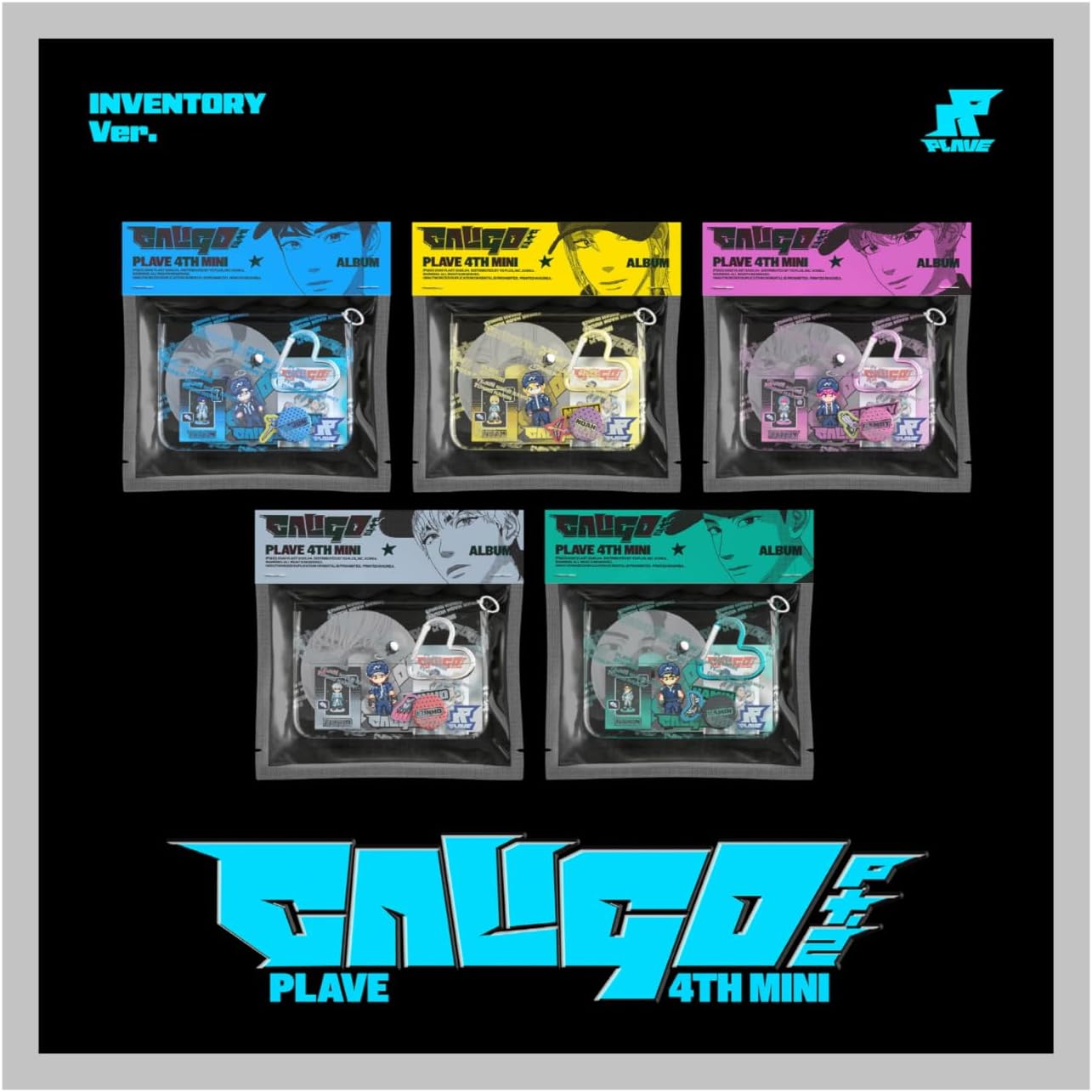PLAVE Caligo Pt.2 4th Mini Album Inventory Yejun Version Pouch+Mini CD+Tiny PhotoBook+PhotoCard+Lenticular Card+Mini Item Box+Pin Badge+Acrylic Charm+Deco Sticker+Tracking