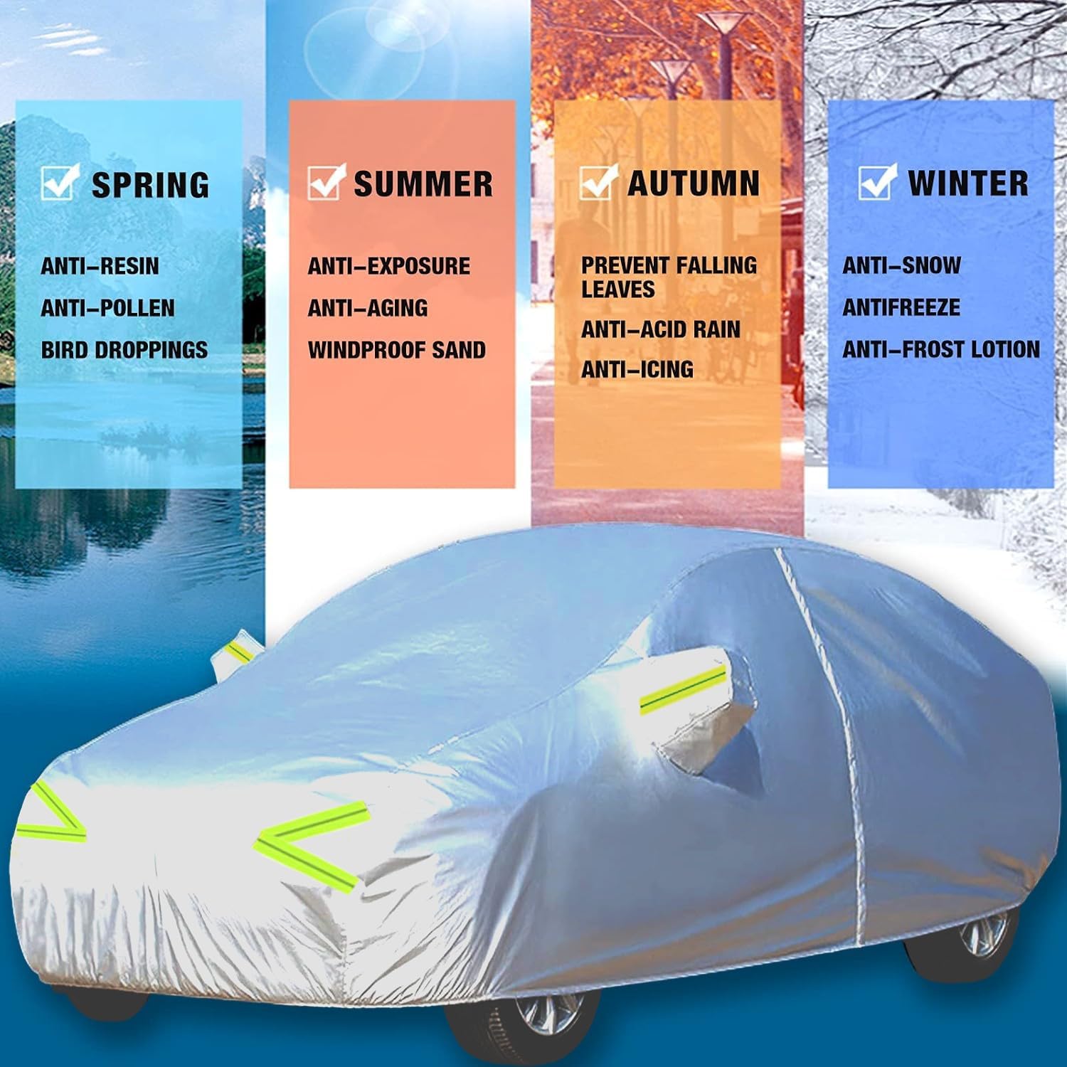 Funda de Coche,para Benz E-Class E350,Funda para Nieve para Coche,Capa Carro,protección UV, a Prueba de Lluvia y Polvo