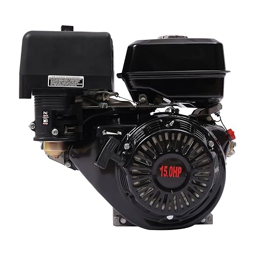 Motor de gas Go Kart de 15 HP 420cc de 4 tiempos, motor de gas de eje horizontal OHV de 420cc, motor de arranque manual OHV para máquinas de bombeo,