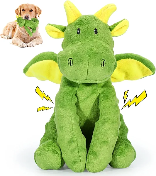 Letsmeet Squeaky Dog Toys Plush Dog Toy with Crinkle Paper Stuffed Durable Dog Chew Toys for Small Middle and Large Dogs
