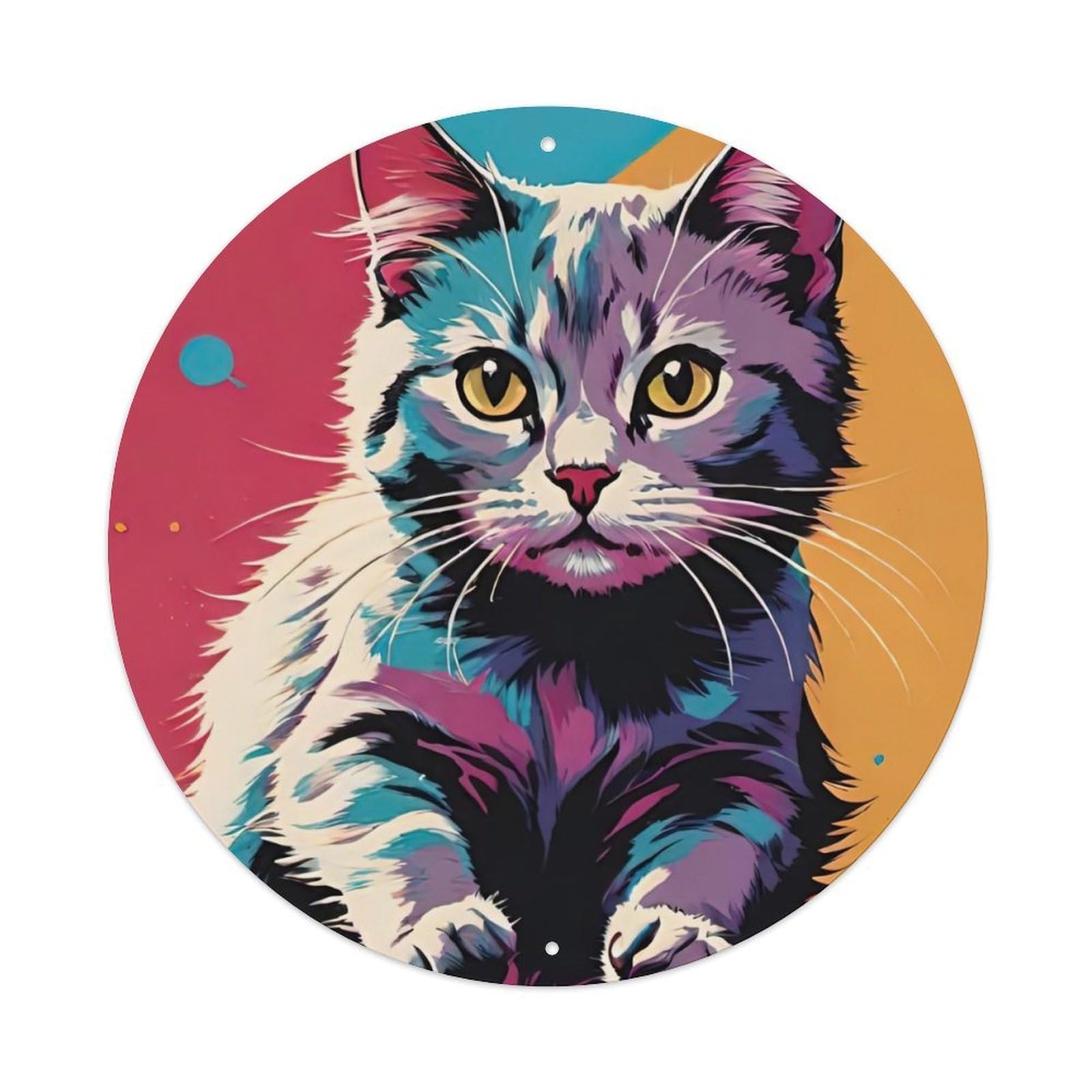 Animal Artwork Adorable Kitten Metal Tin Sign