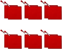 Vista 11 de Paquete de 12 bolsas de lona de algodón para manualidades, bolsa multiusos para cosméticos, bolsas de maquillaje con cremallera, bolsa de aseo