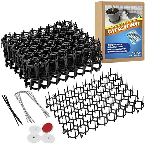 Ley's 12 Pack Cat Deterrent Mat, 6 x 8 in