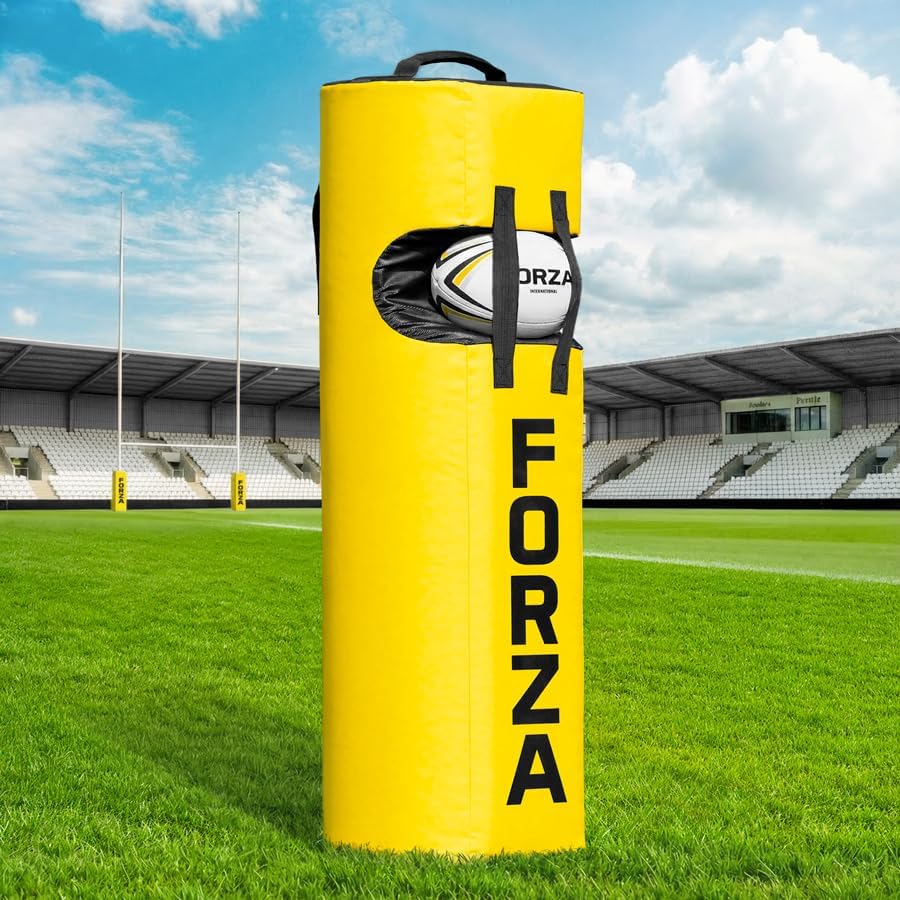 FORZA Tackle Jackal Bag – Rugby Jackal Training Aid with Ball Indent, Side Straps, Weatherproof PVC Exterior & Foam Core for Clubs, Schools & Coaches