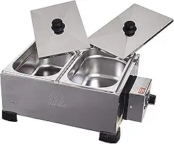 Derretedeira 2 Cubas 2.5 kg, 127V, Marchesoni Profissional, Inox