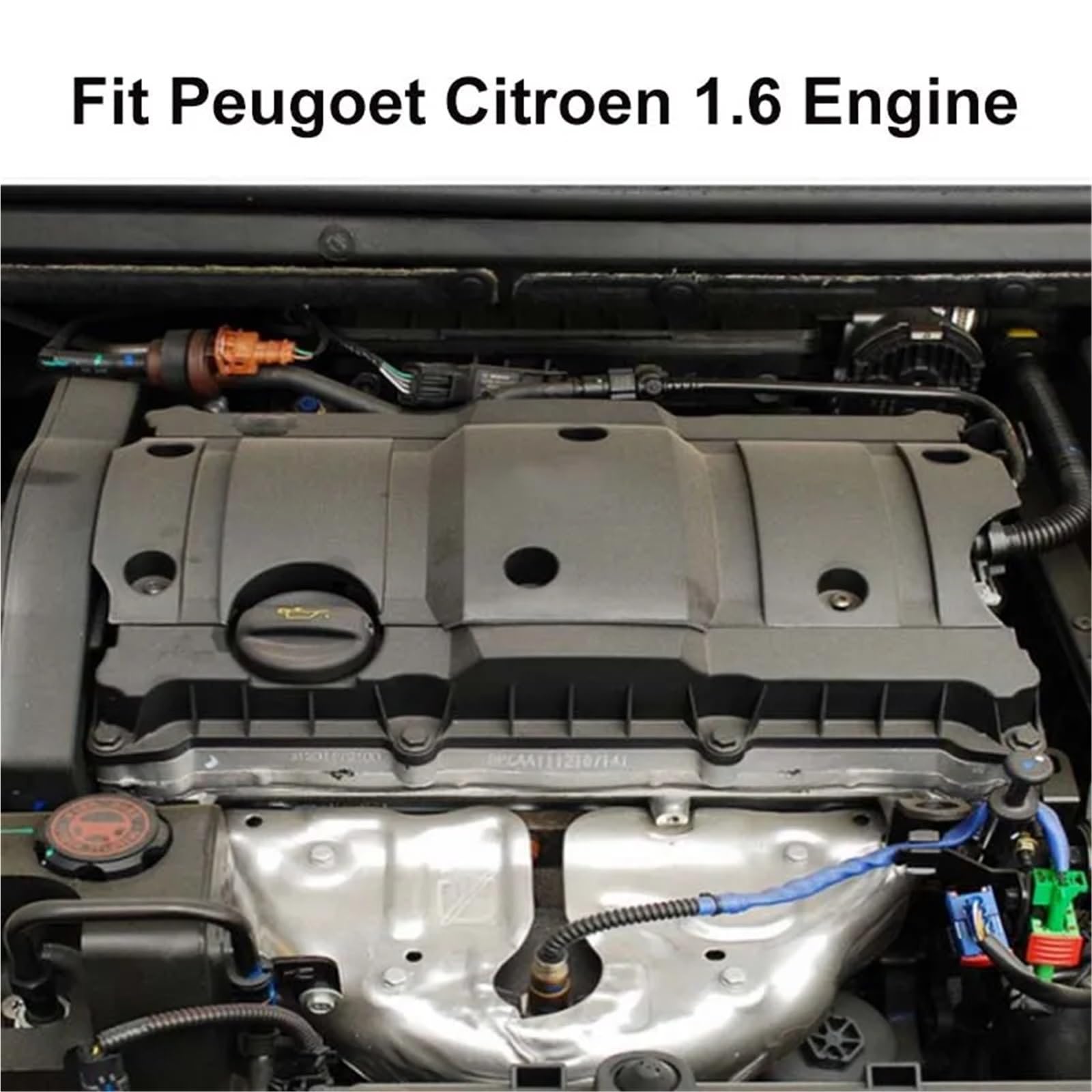 Junta de tapa de la cámara de la válvula de admisión y escape del motor con tapa para Peugeot 206, 207, 307, 308, 301, 308S, 2008 y 408. Juego de juntas