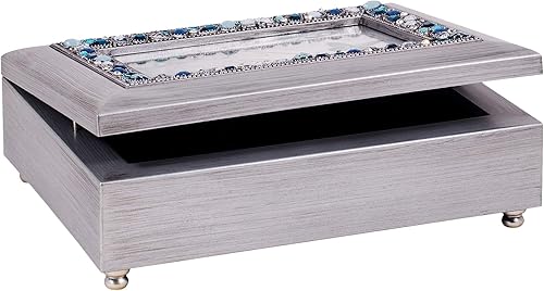 Miniatura 5 de Cottage Garden Hermosa caja de música plateada cepillada por dentro y por fuera que te ilumina mi vida