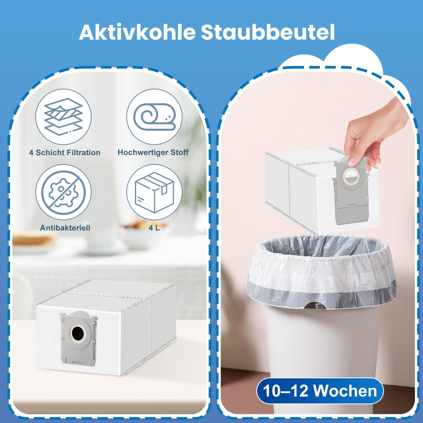 18 Stück Zubehör Set für Ecovacs Deebot X8 Pro Omni / X8