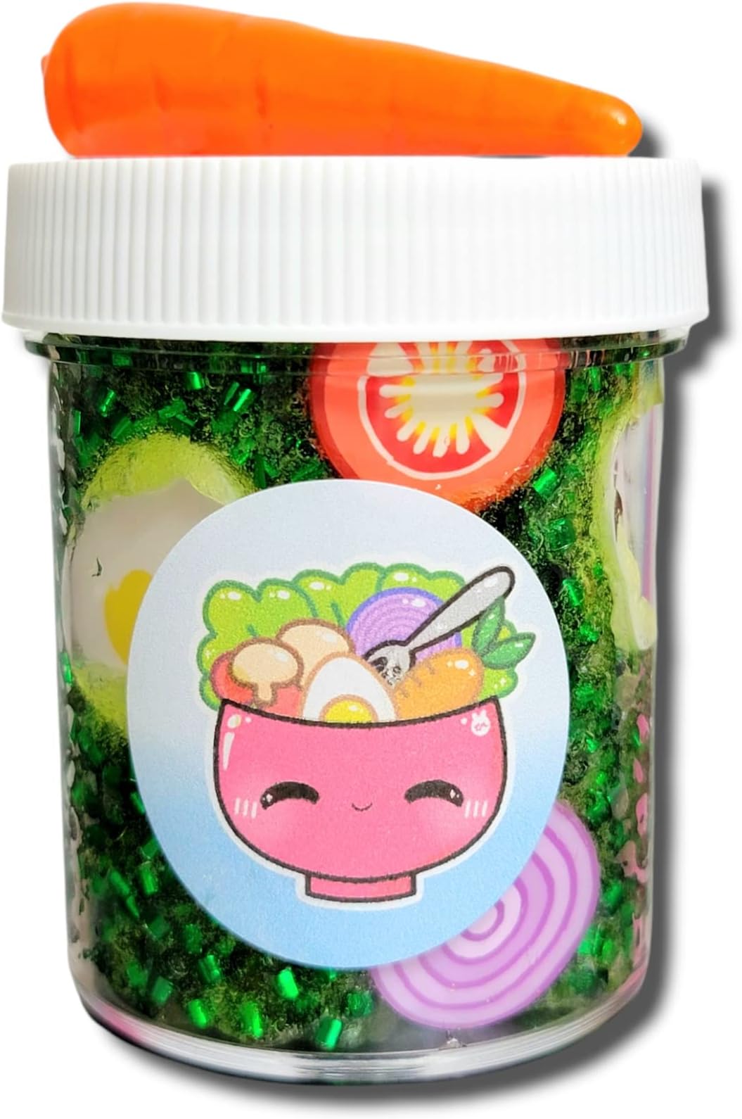 Tossed Salad Bingsu Crunchy Scented Handmade Slime 4oz - Hoshimi Slimes