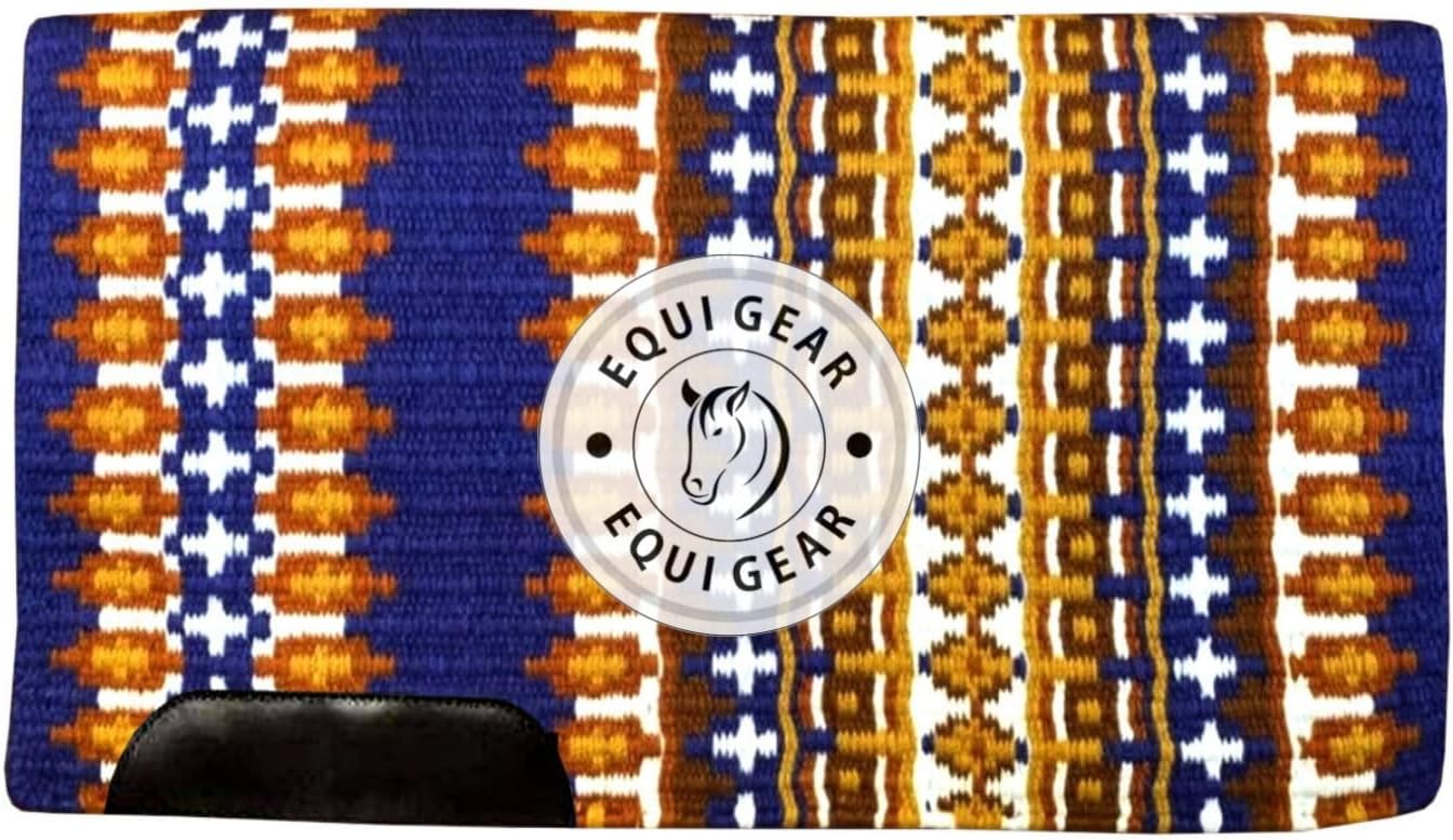 Horse Western Show Saddle Blanket/New Zealand Wool Western Saddle Blanket Top Wool Pad Sensor Flex (Customization Available) N303