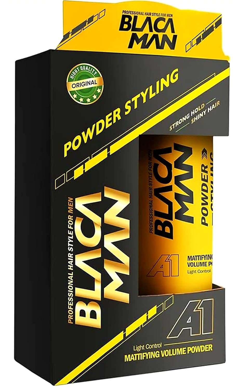 Blaca Man Mattifying Volume Powder Hair Wax 20gm : Matte Finish | Hair Style | Strong Hold Styling | Wax for Men