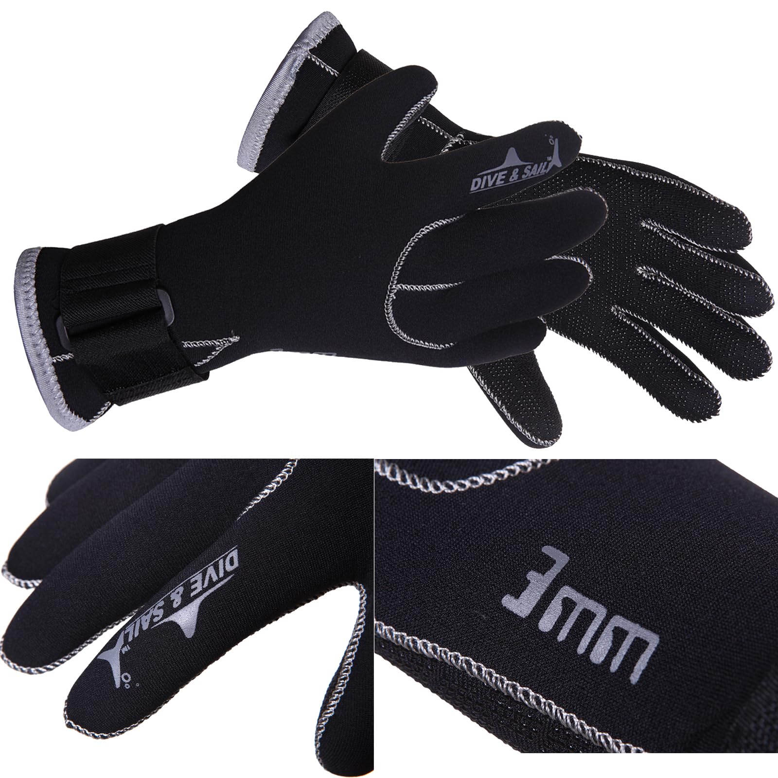 Aogolouk Ultraspan Gloves rękawice do nurkowania dla dorosłych, do sportów wodnych, pływania, nurkowania, do surfowania