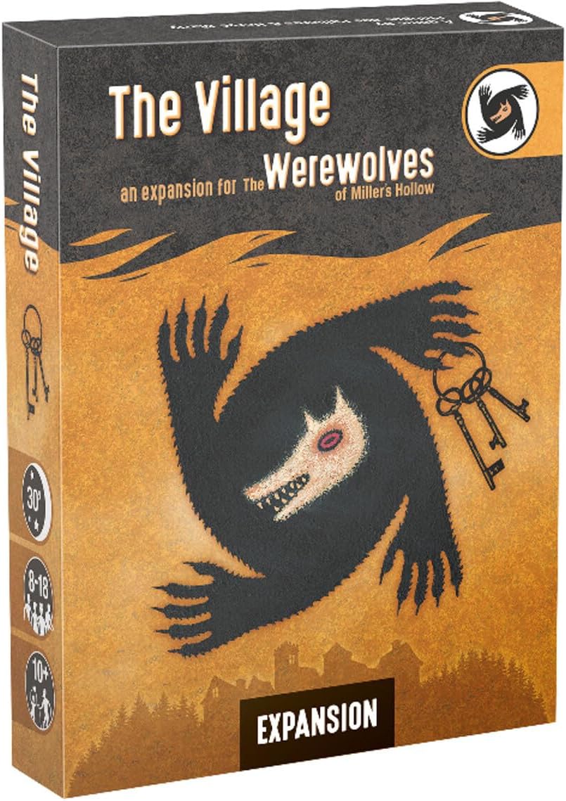 The Werewolves of Miller's Hollow Village Expansion - Unleash New Roles and Abilities! Social Deduction Party Game for Kids and Adults, Ages 10+, 8-18 Players, 30 Minute Playtime, Made by Zygomatic