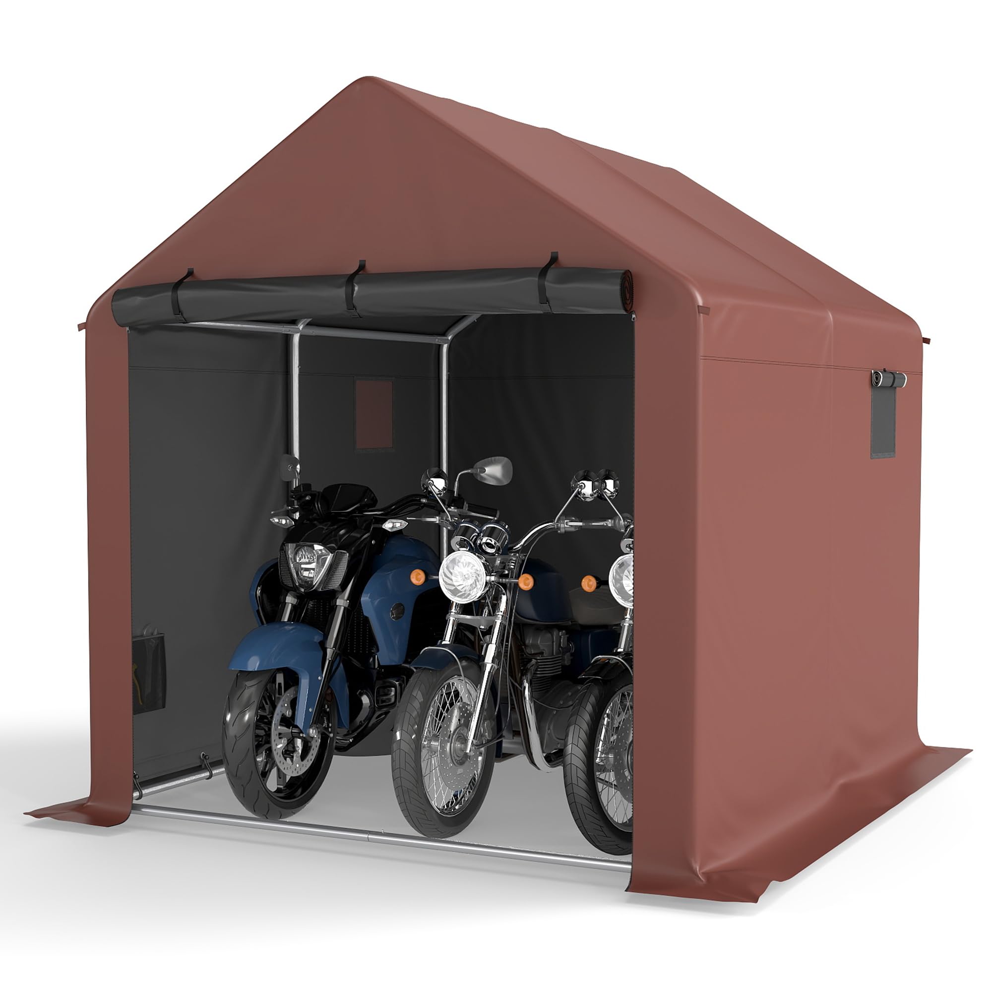 Amazon | COVERONICS サイクルハウス 4台用 大型 自転車置き場 屋外