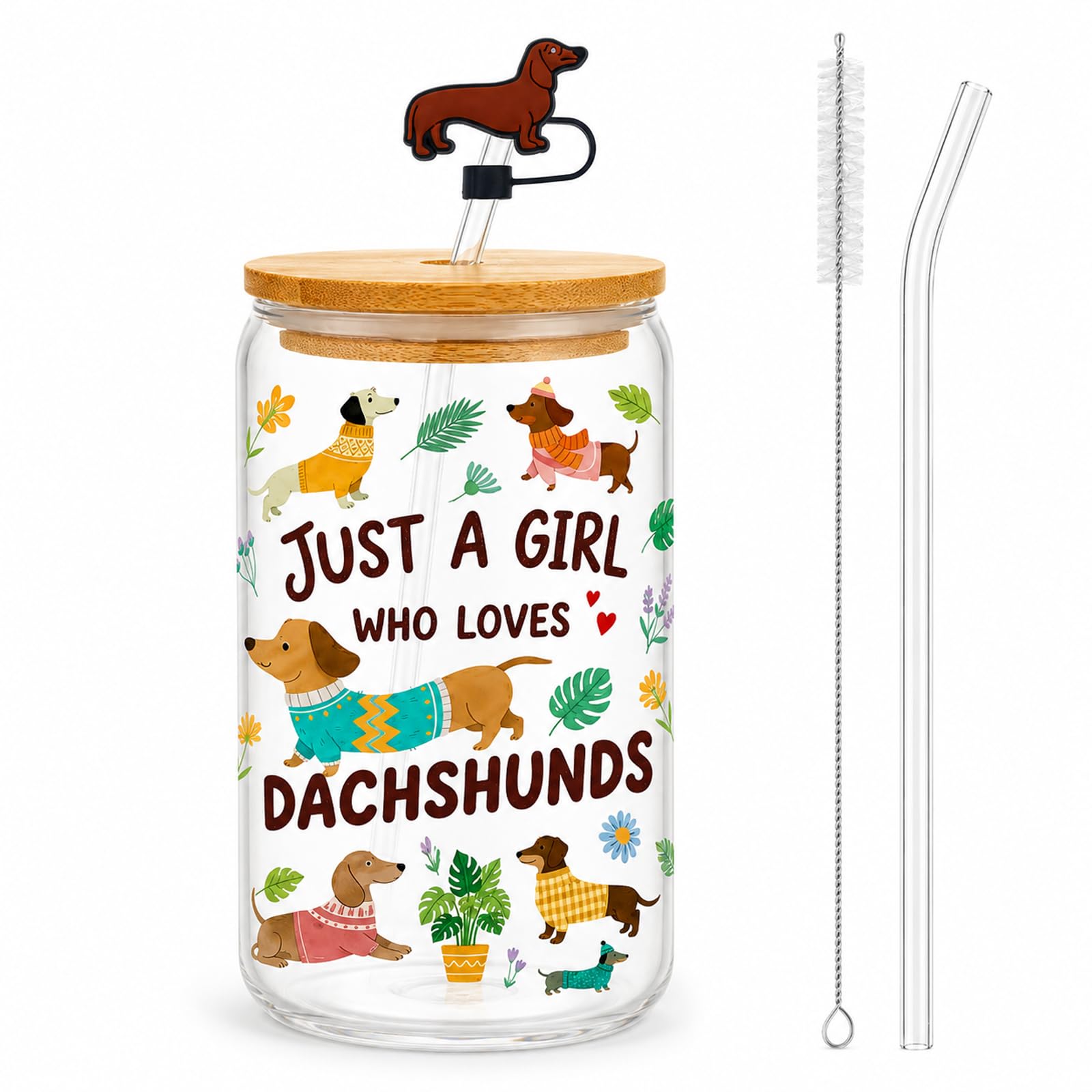 Vaso de perro salchicha hermético con doble pared aislante