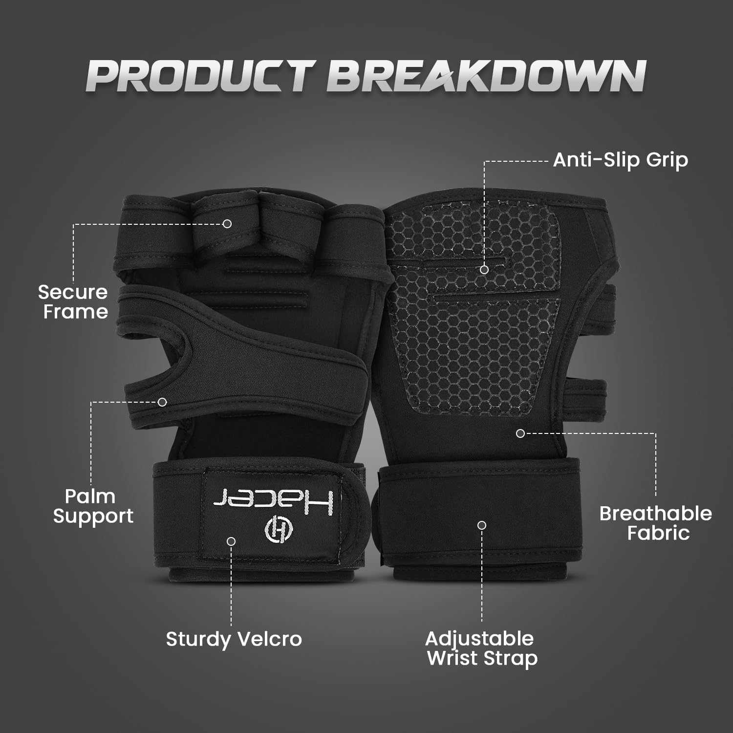Review Hacer Gym Gloves Weight Lifting Hand Grips With Wrist Wrap 1 Review Hacer Gym Gloves Weight Lifting Hand Grips With Wrist Wrap