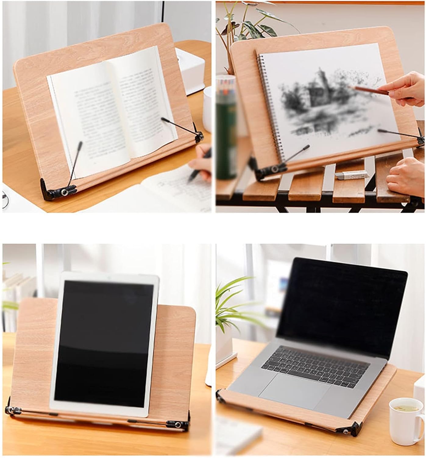 Computer Bracket Cooling Rack Handwriting Tablet Rack Lifting Rack Book Stand Recipe Cookbook Holder Bookshelf (Size : 39.5264cm)