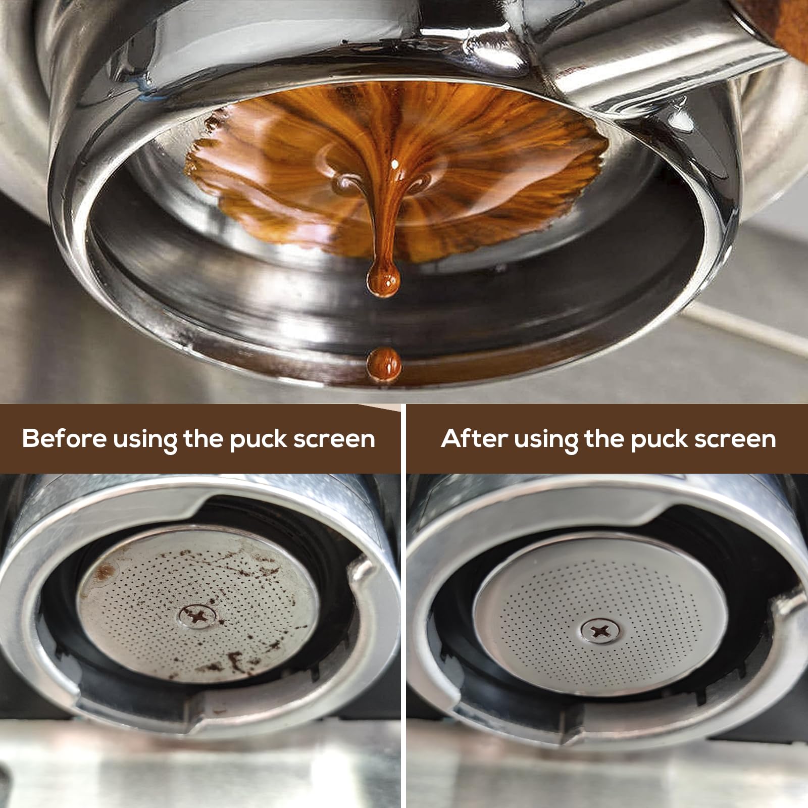 Support Porte-filtre Espresso Magnétique En Aluminium - Réglable 270° - Adhésif Inclus - Pour Tamis Et Distributeur D'eau
