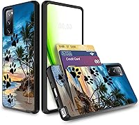 Vista 37 de Funda tipo cartera para Galaxy S20 FE de 6.5 pulgadas con ranura para tarjeta, tarjetas de crédito, tarjetas de crédito, funda para efectivo, doble