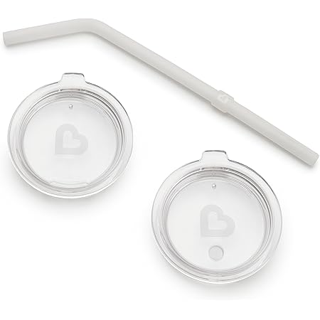 Munchkin Sippy and Straw Lids for Miracle 360 Cups, 3 Piece Set