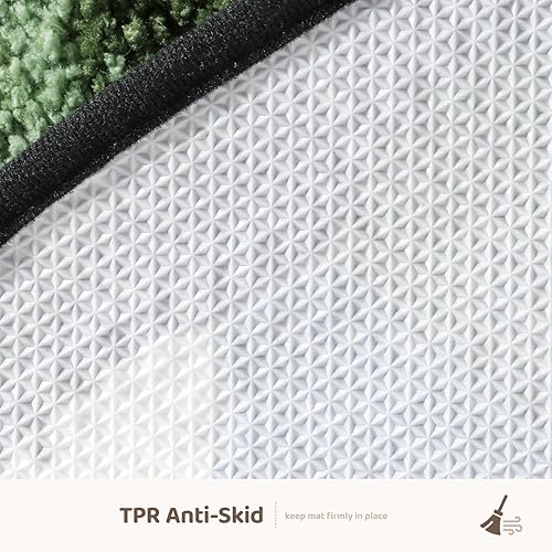 Miniatura 6 de Alfombra redonda de 3.3 x 3.3 pies, bonita alfombra de microfibra súper suave y antideslizante para sala de estar, dormitorio y sala